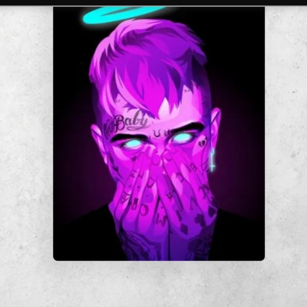 Lil Peep Wall Art CryBaby